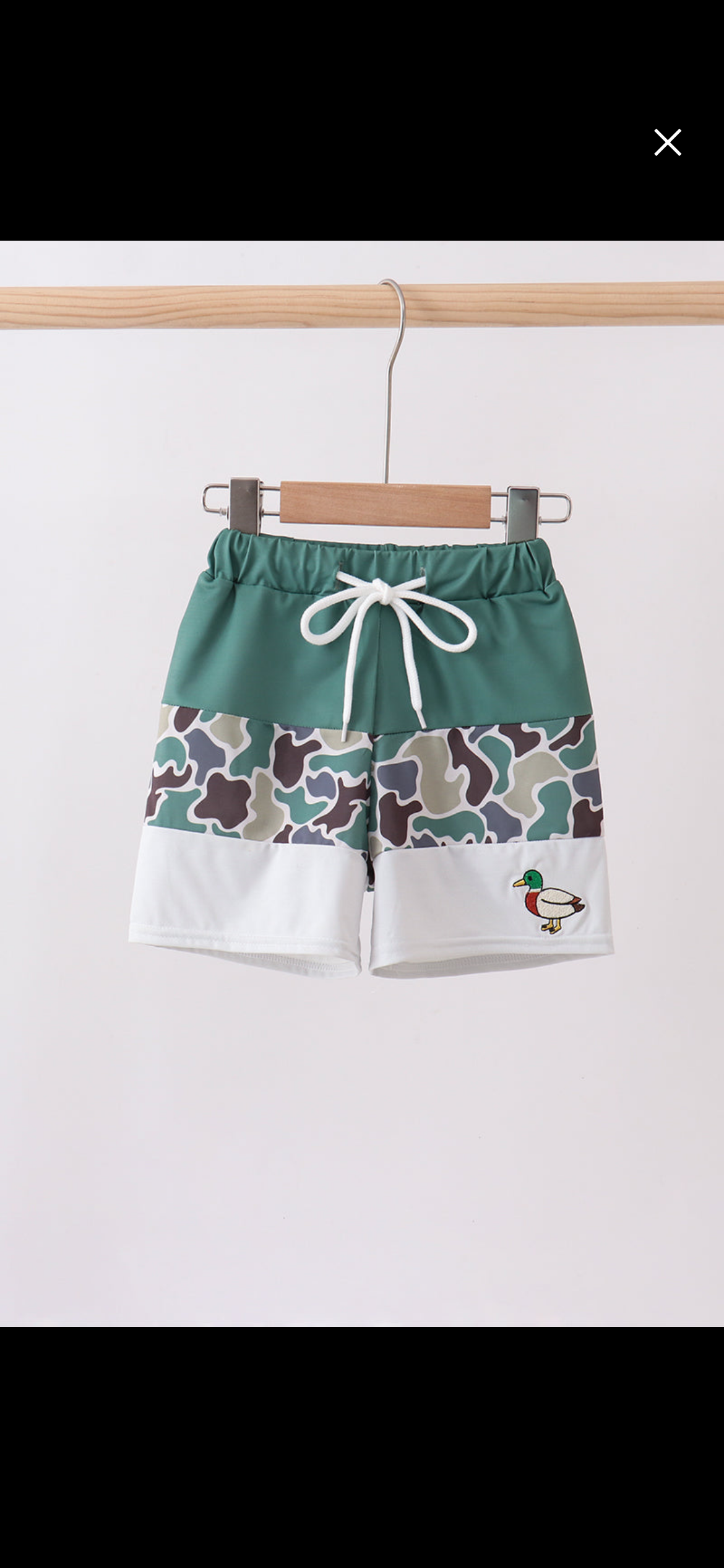 Camo mallard trunks