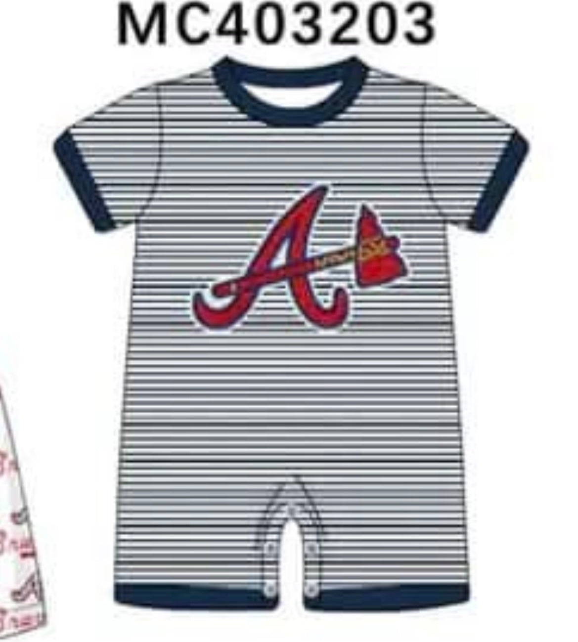 Boys Braves romper