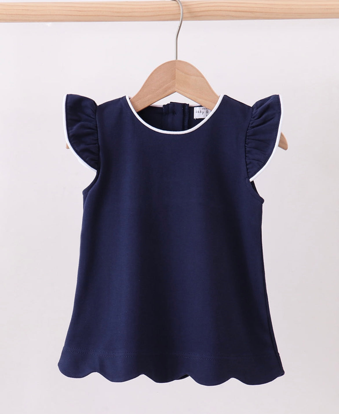 Girls scalloped top