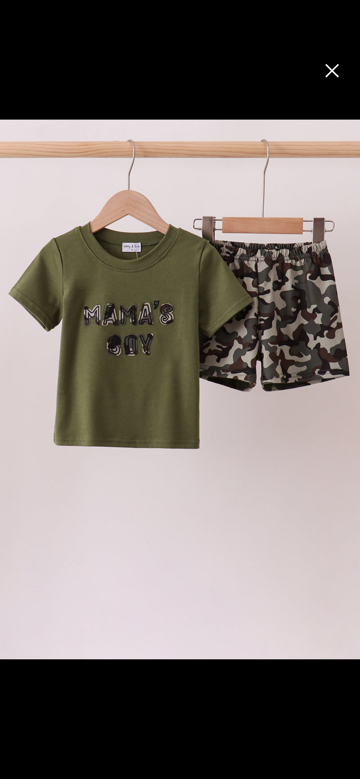 Mamas boy camo set