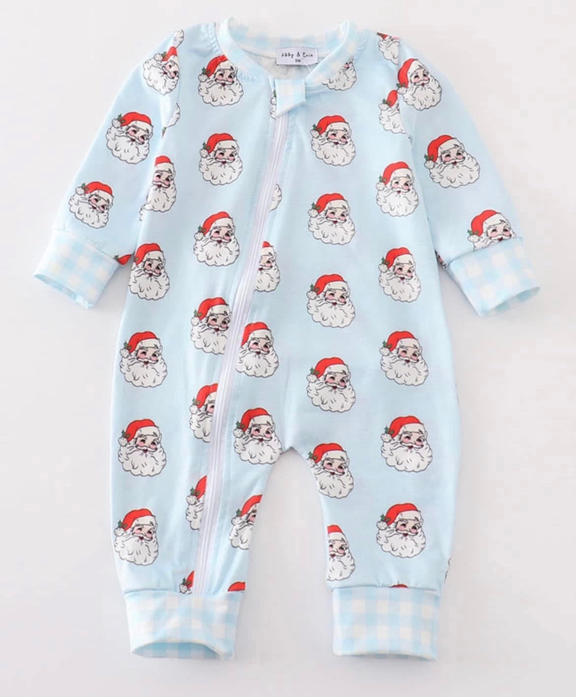 Boys Santa pajama zippy
