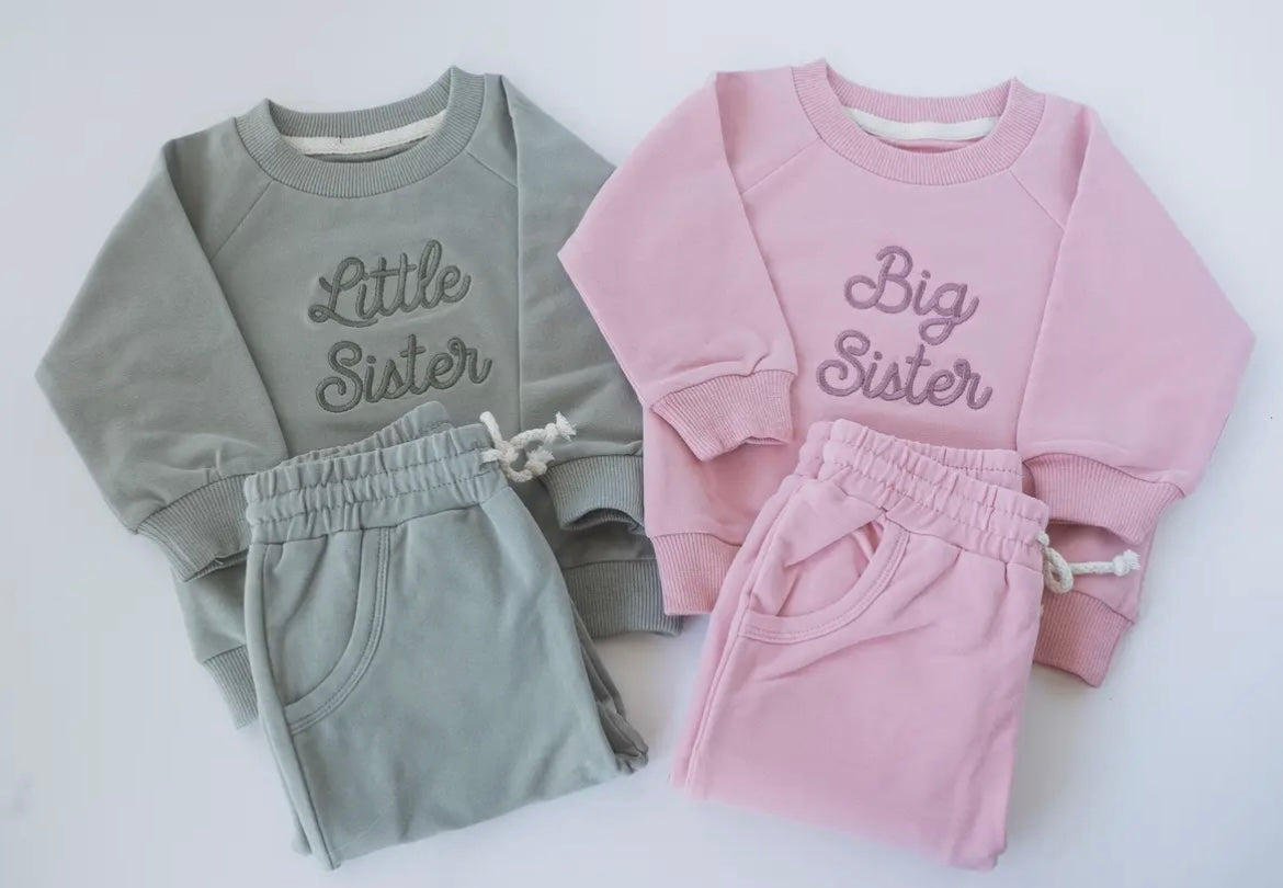 Embroidered jogger sets