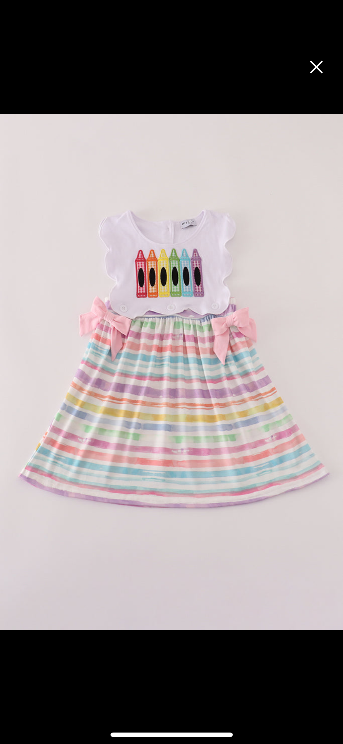 Crayon girls dress