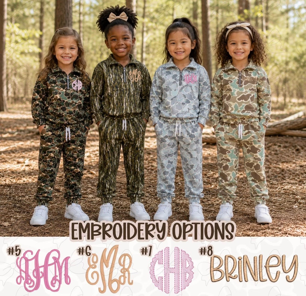 Camo jogger sets