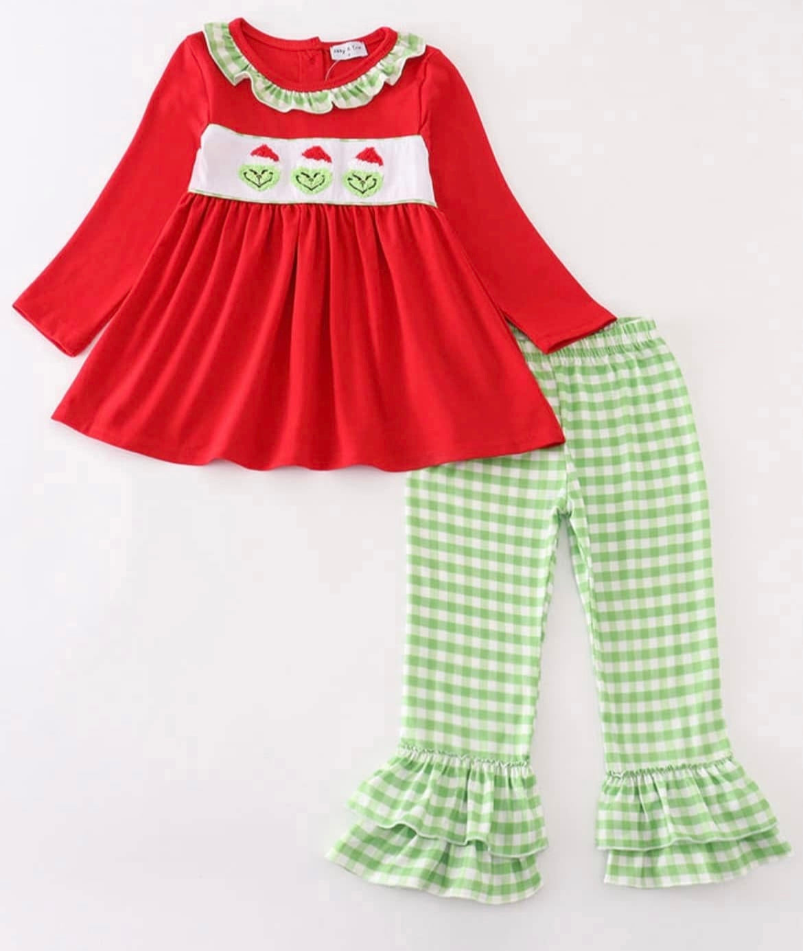 French knot grinch girls set