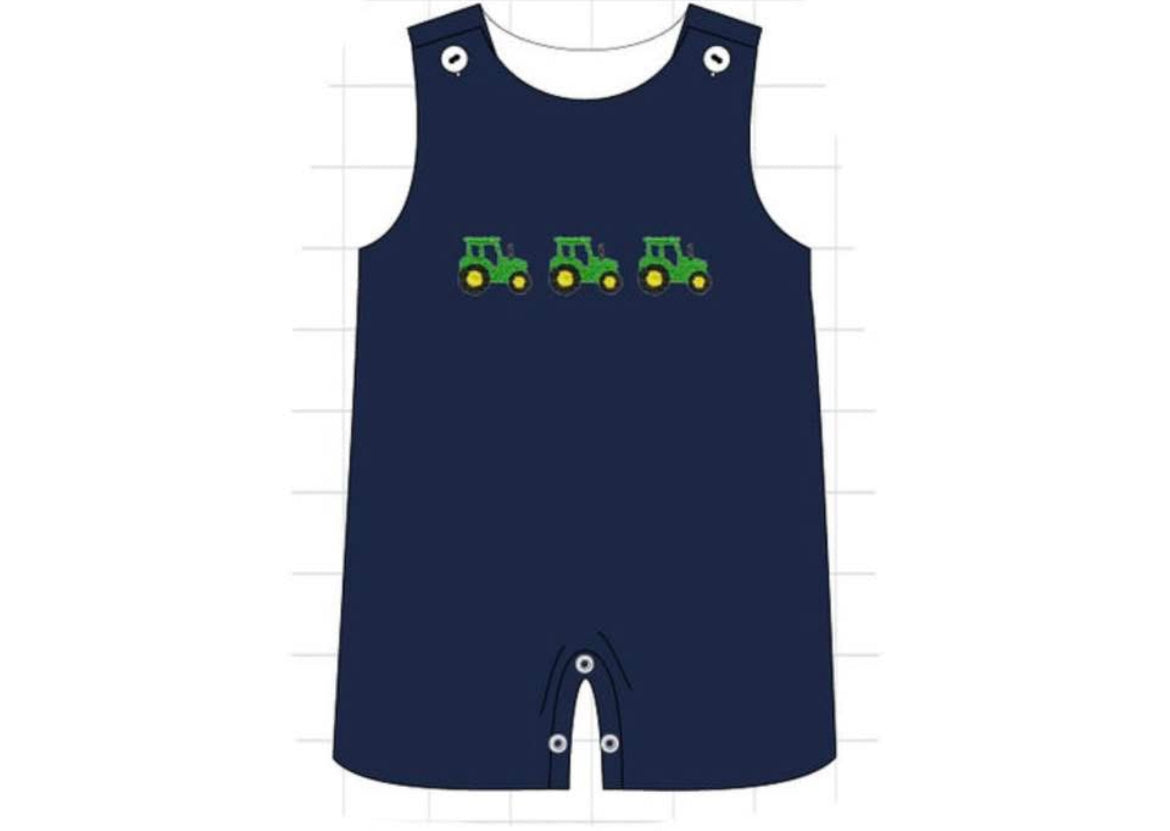 French knot tractors romper