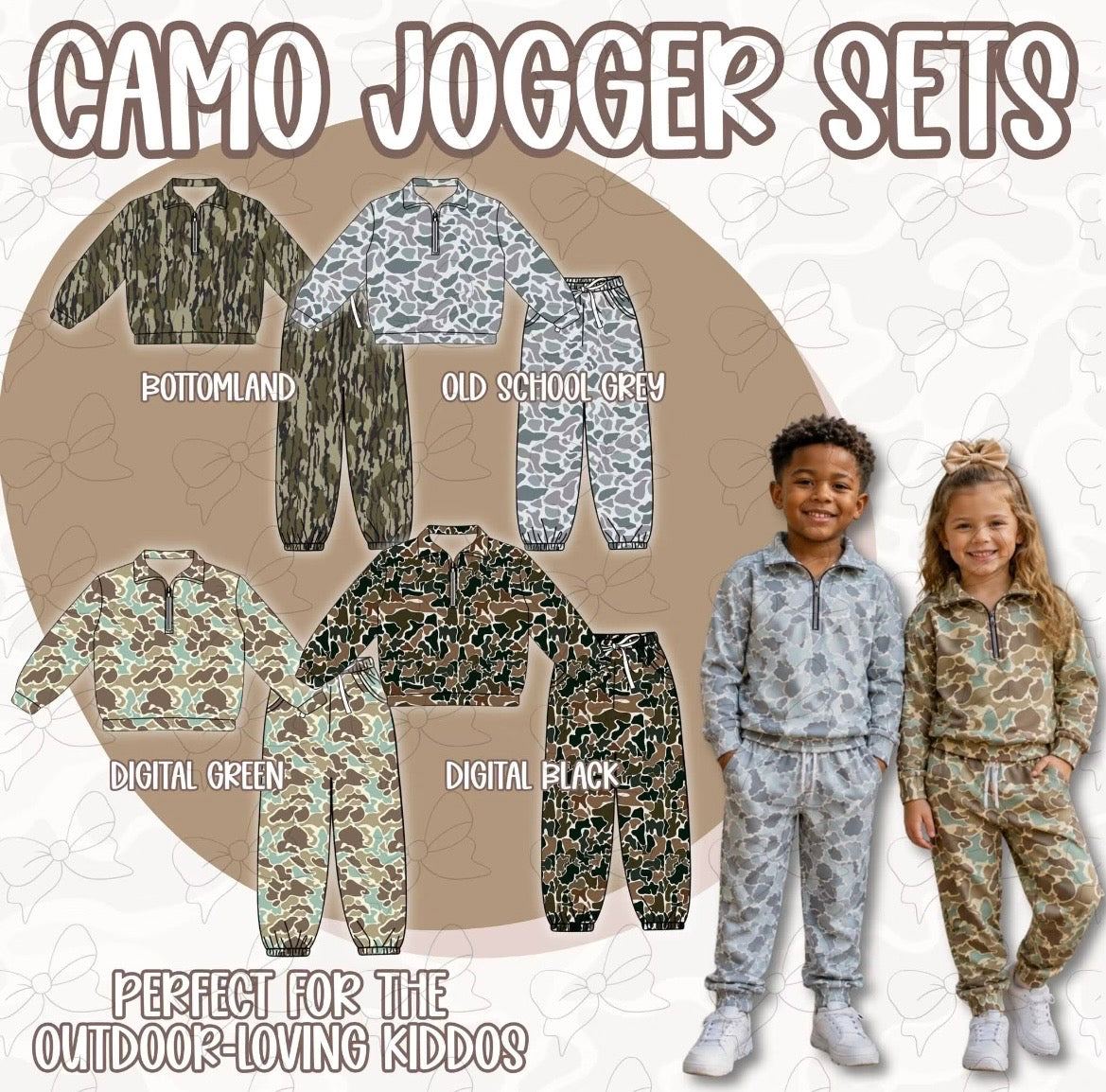 Camo jogger sets