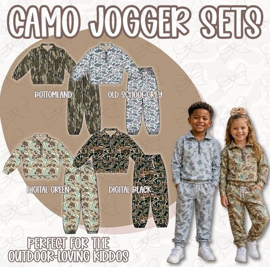 Camo jogger sets