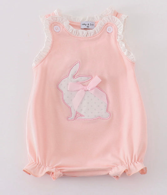 Girls pink rabbit bubble