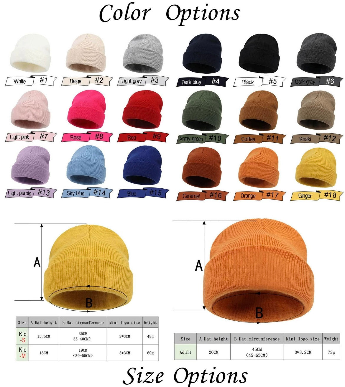 Personalized beanies