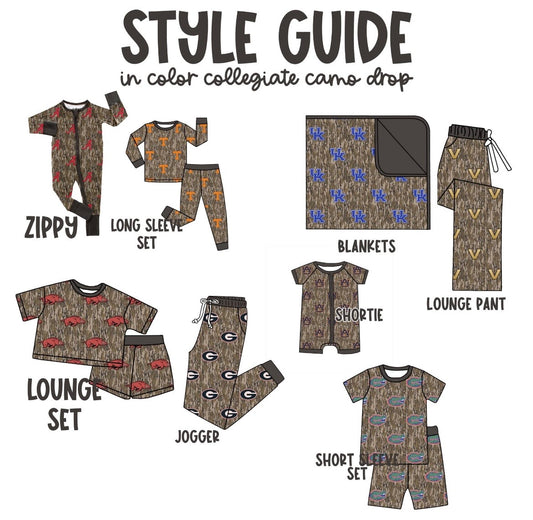 Camo colligate football drop