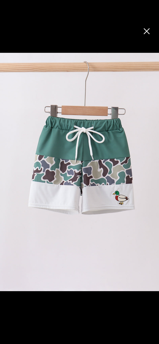 Camo mallard trunks