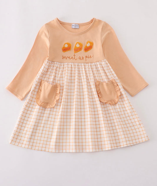 Sweet as pie girls dress