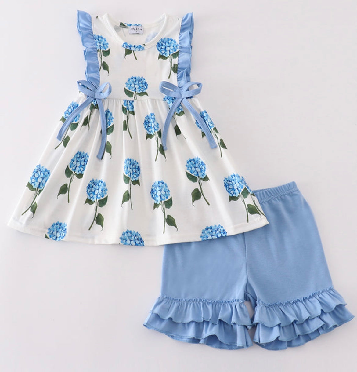 Blue hydrangea set