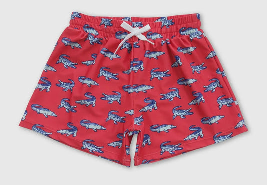 Alligator swim trunks
