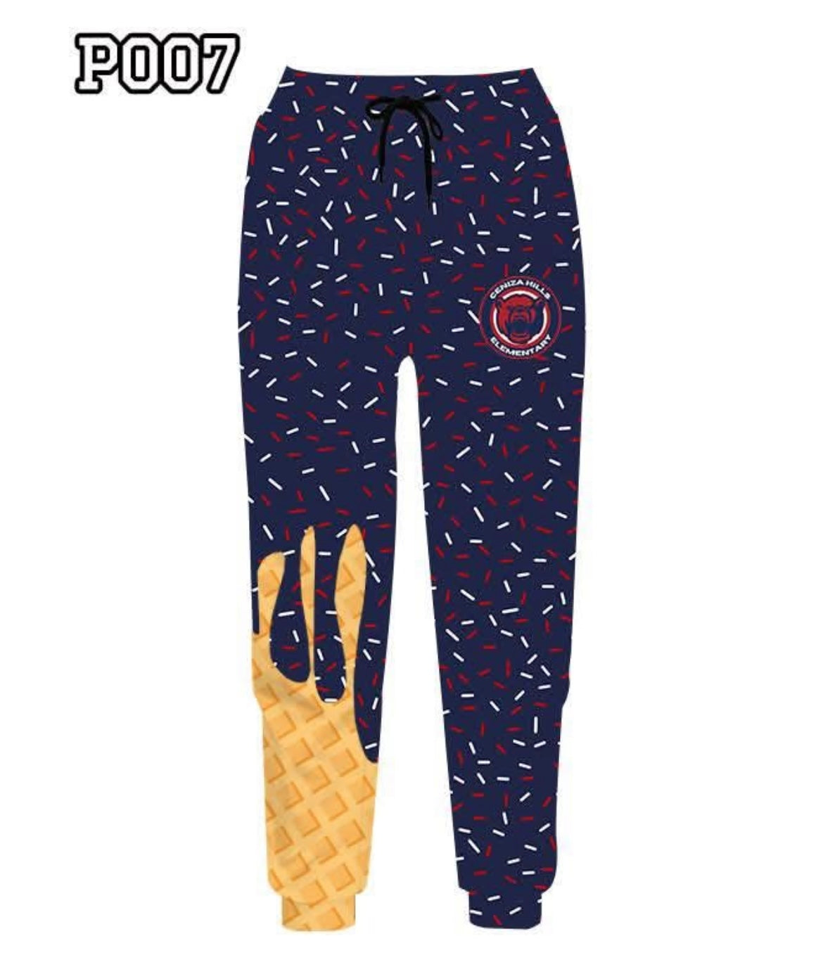 Personalized drip joggers