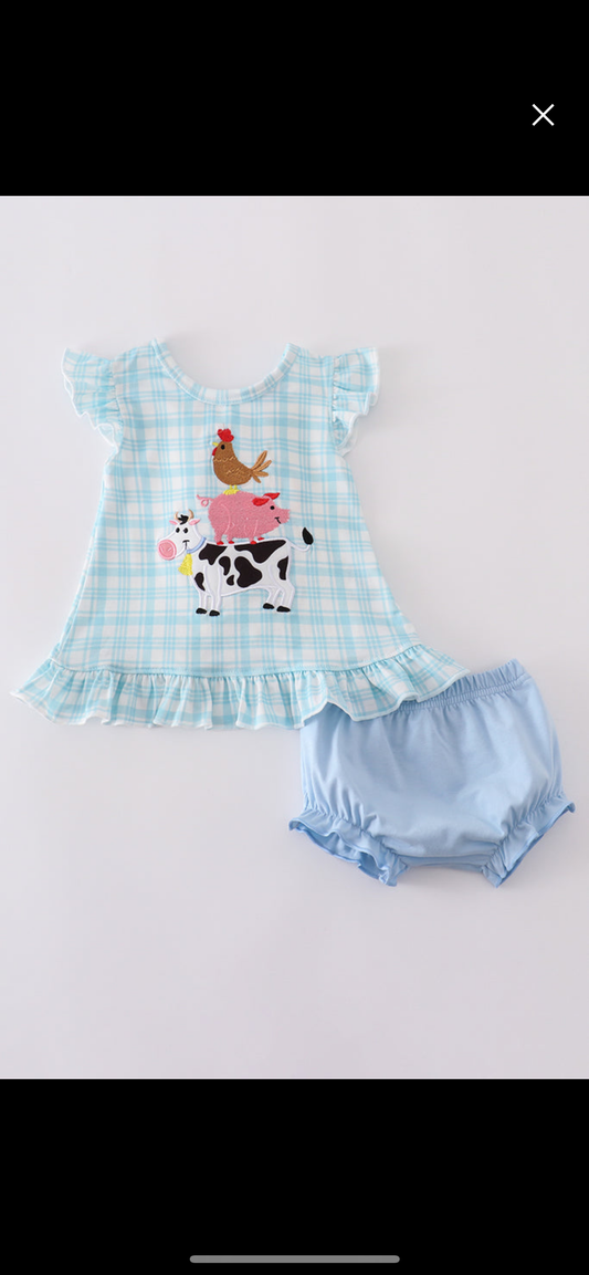 Animal friends bloomer set