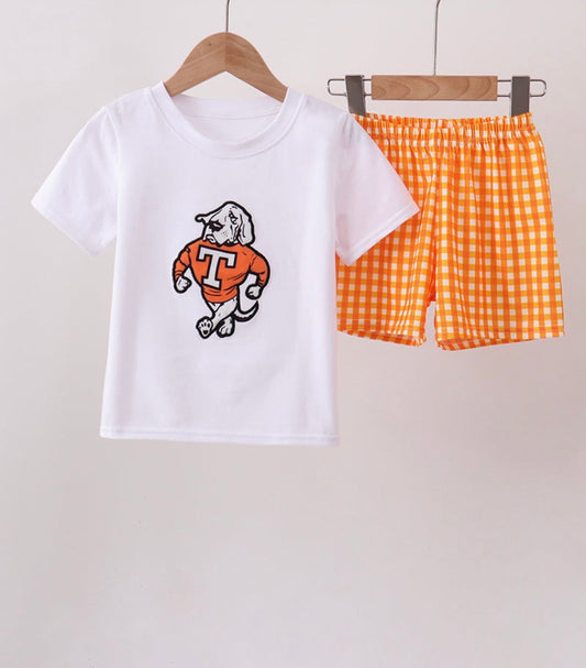 TN vols boy gingham set