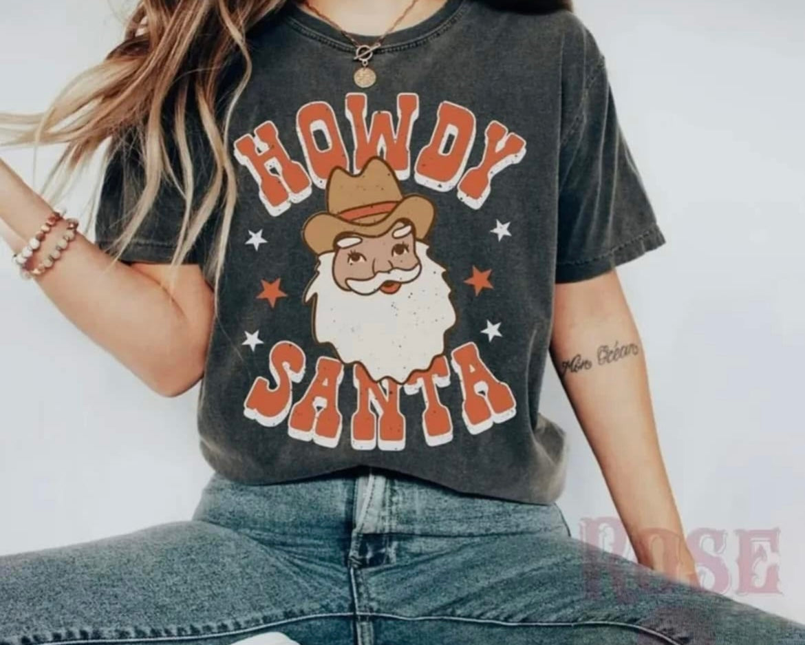 Howdy Santa women’s shirt