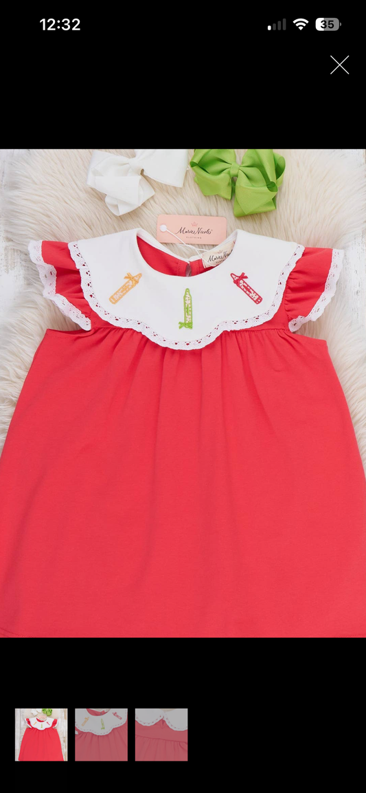 Girls crayon dress