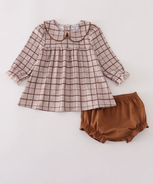 Brown plaid collection