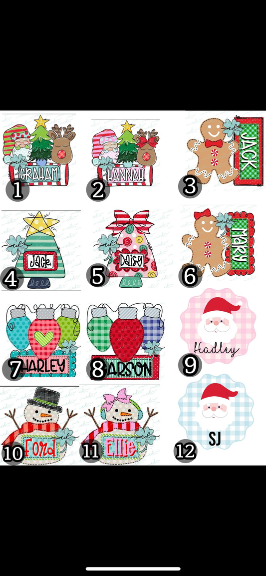 BLACK FRIDAY SALE- custom name Christmas tees- long sleeve