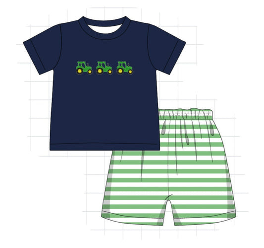 French knot tractor short set