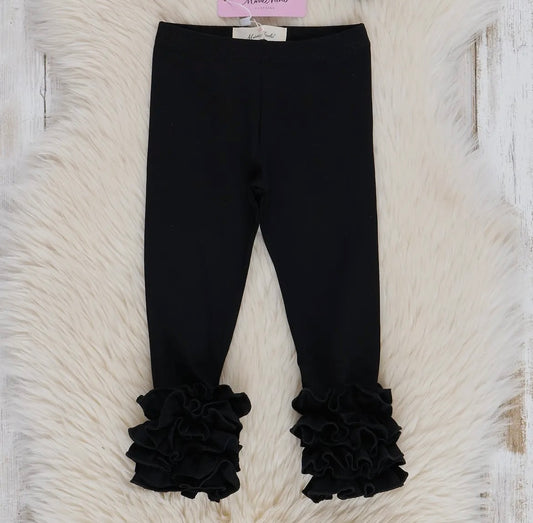 Basic ruffled leggings