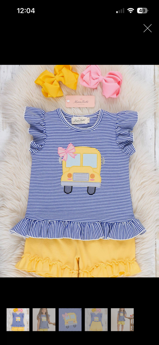 Girls school bus set