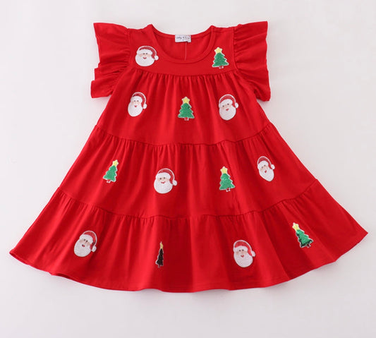 Sequin girls Christmas dress