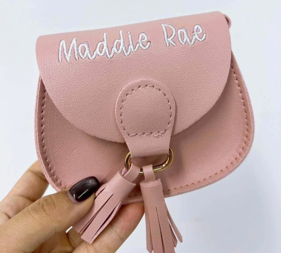 Embroidered toddler purse