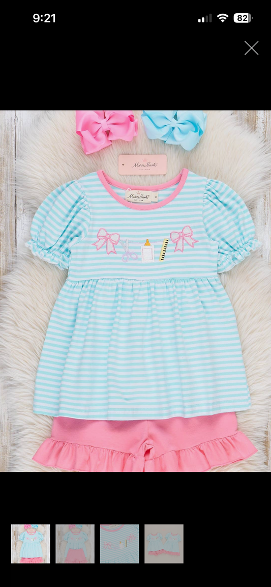 Girls back to school set