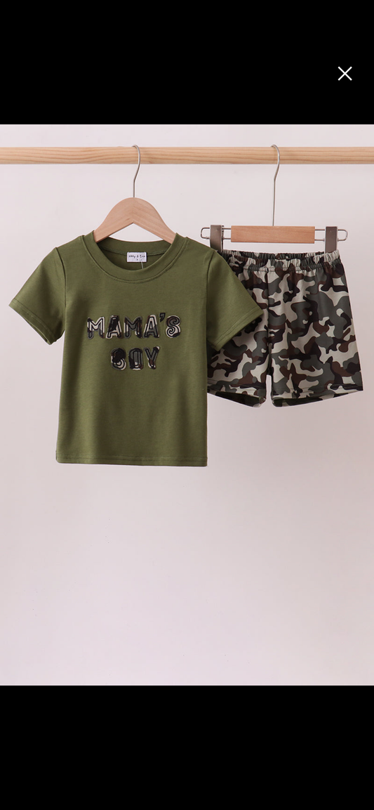 Mamas boy camo set