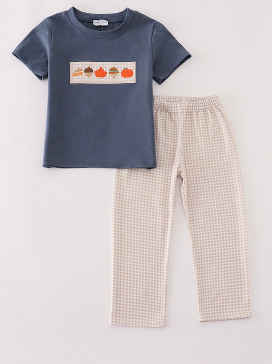 Boys navy fall set