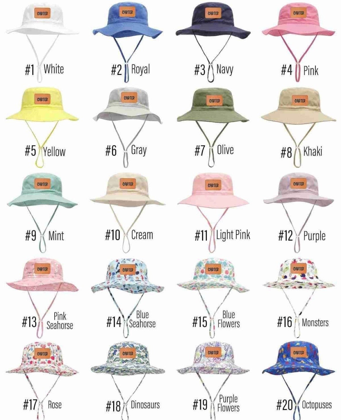 Personalized bucket hat