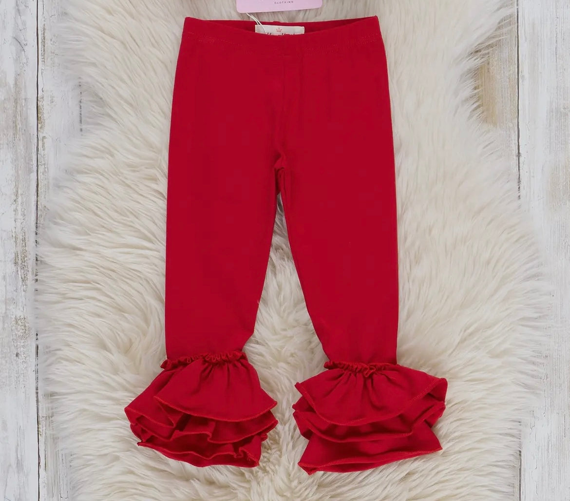 Basic ruffled leggings