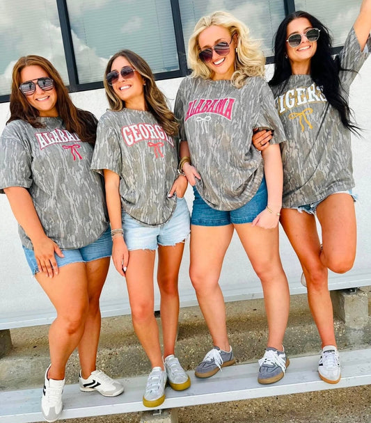 Auburn (no bow) camo tee