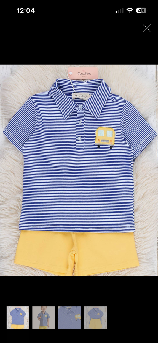 Boys school bus set