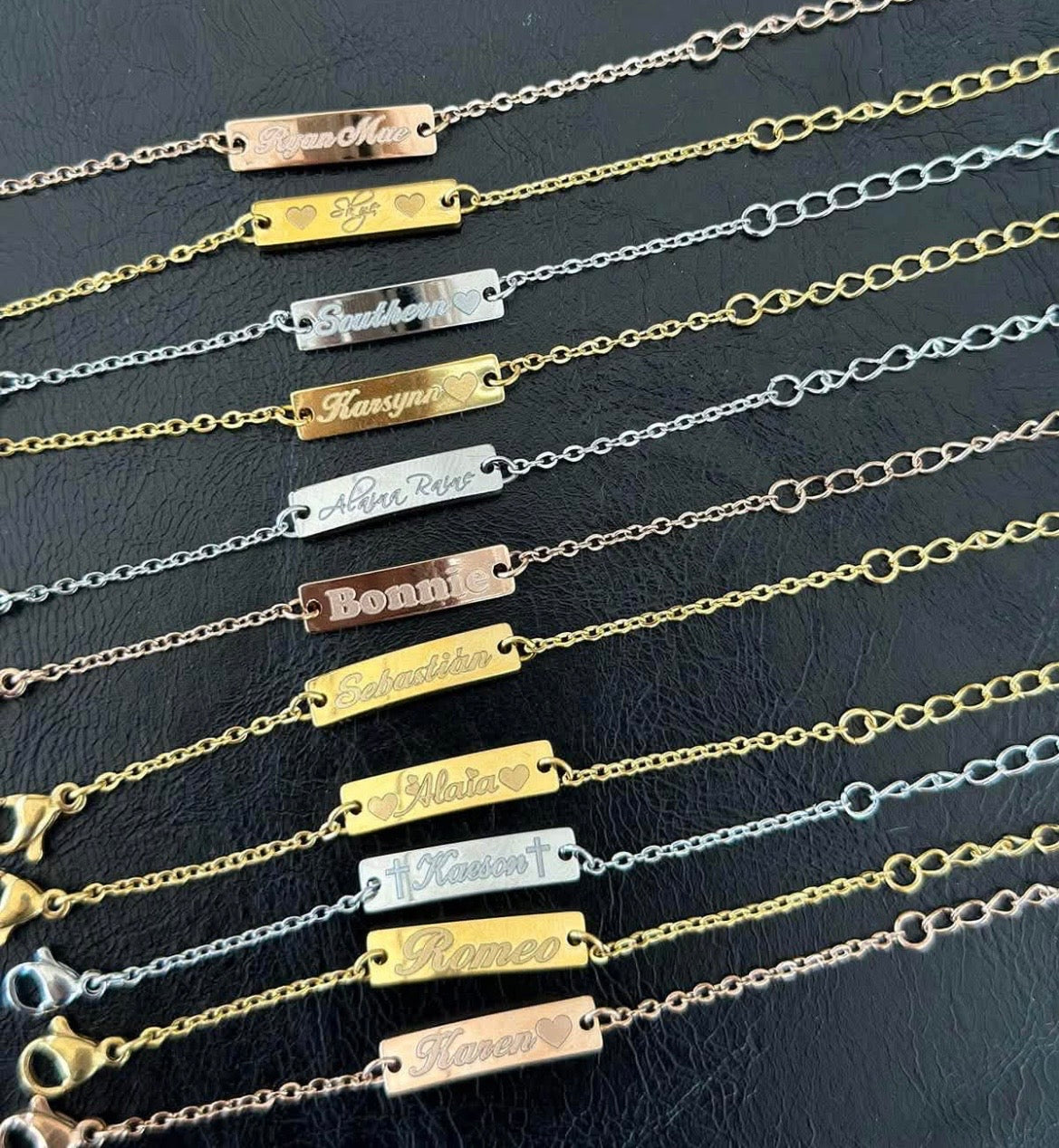 Custom name bracelet