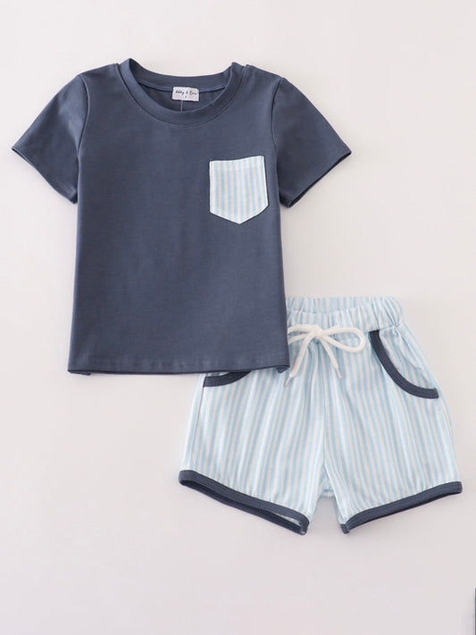 Seersucker boys set