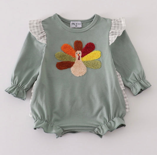 Girls French knot turkey bubble