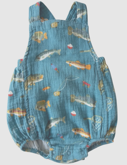 Boys muslin cloth fishing bubble