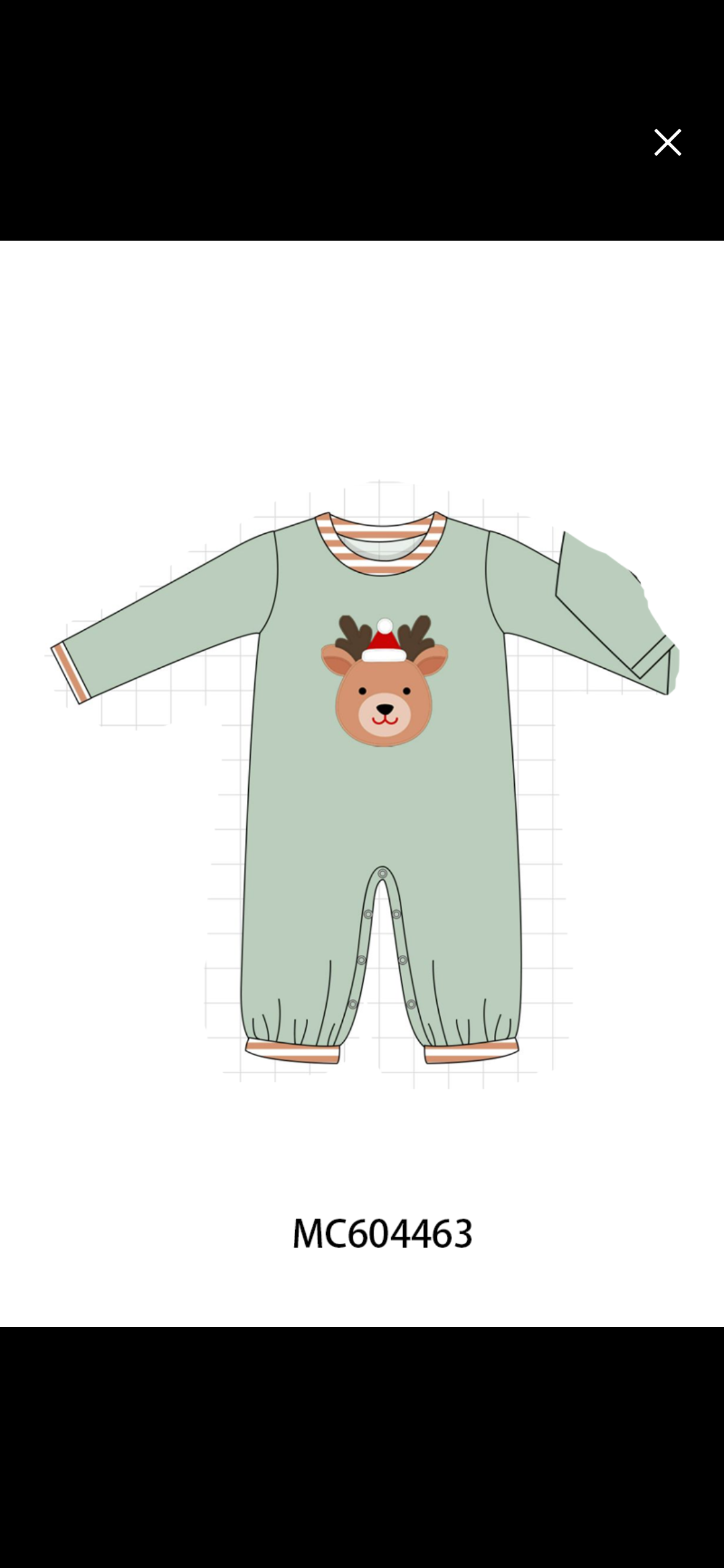 Boys reindeer romper