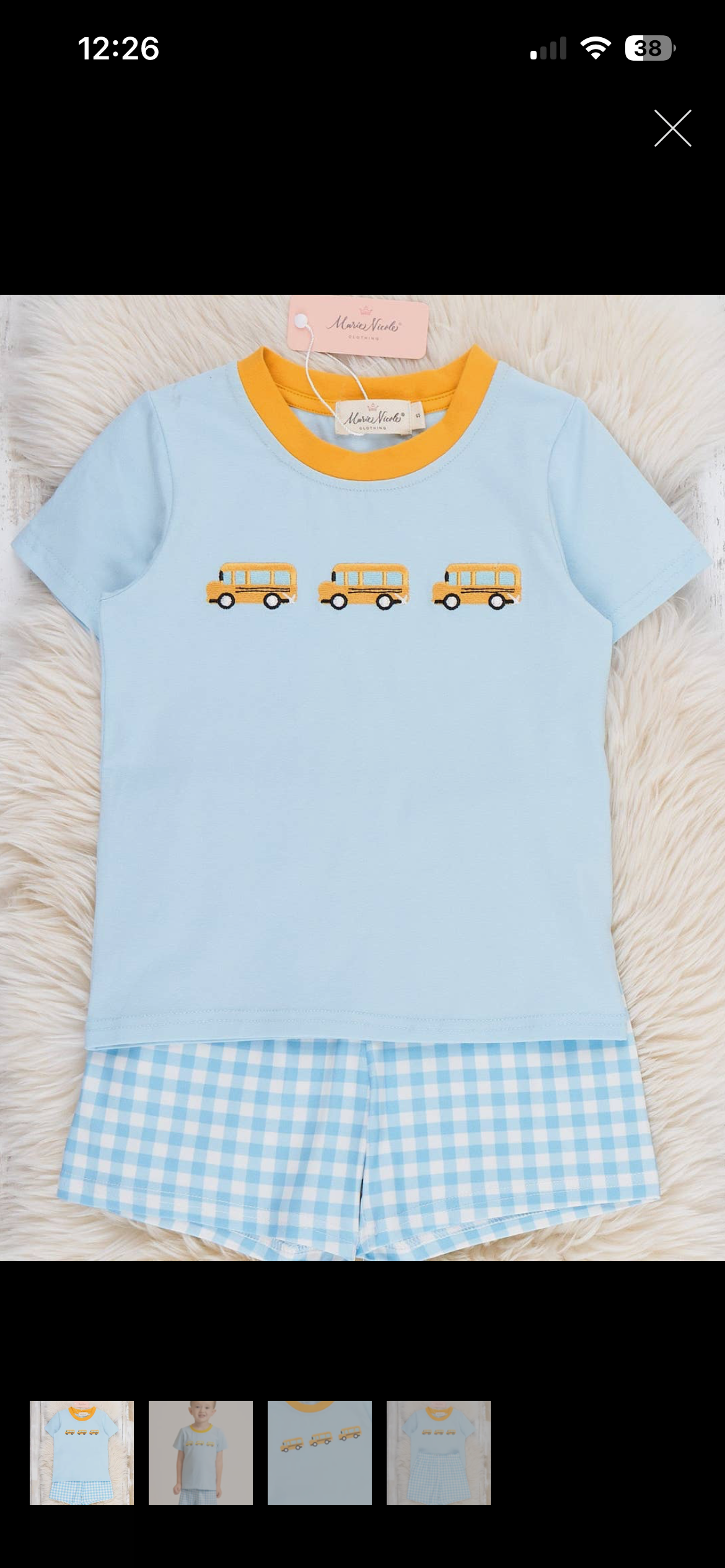 Boys school bus set