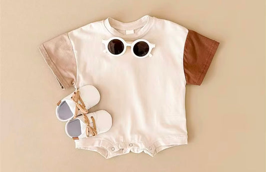 Color block rompers