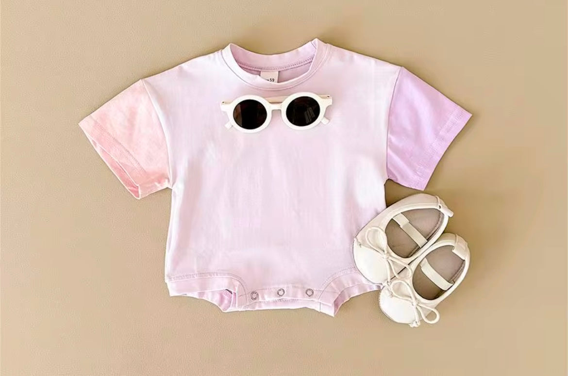Color block rompers